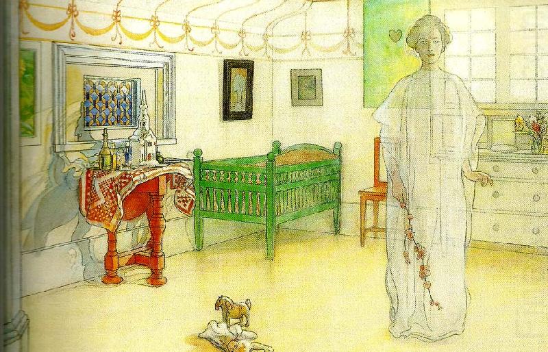 Carl Larsson hemmets goda angel oil painting picture